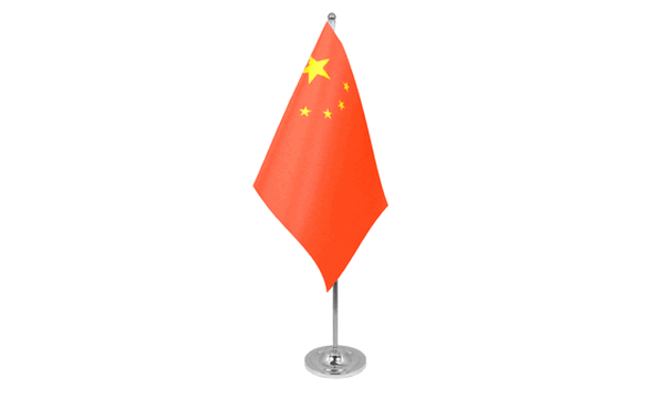 China Satin Table Flag